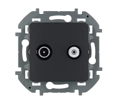 Розетка TV/SAT "звезда" - INSPIRIA - антрацит Legrand 673883 фото 1