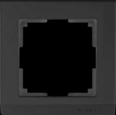 Рамка на 1 пост (черный) Stark W0011808 Werkel a050908 фото 1