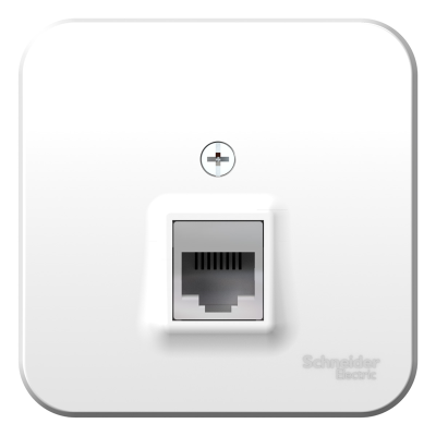 BLANCA О/У РОЗЕТКА компьютерная RJ45, кат.5E, ИЗОЛ.ПЛ.,БЕЛЫЙ Systeme Electric BLNIA045001 фото 1