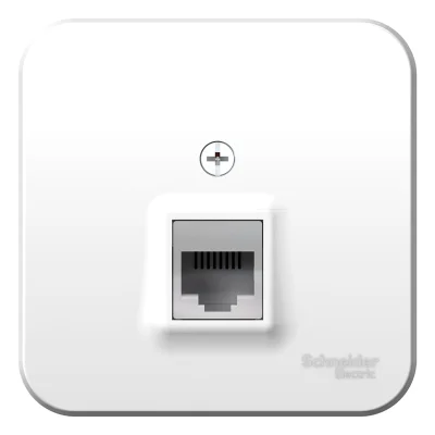 BLANCA О/У РОЗЕТКА компьютерная RJ45, кат.5E, ИЗОЛ.ПЛ.,БЕЛЫЙ Systeme Electric BLNIA045001 фото 1