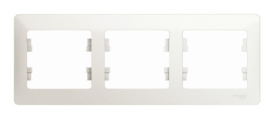 Glossa Перламутр Рамка 3-ая, горизонтальная Systeme Electric GSL000603 фото 1