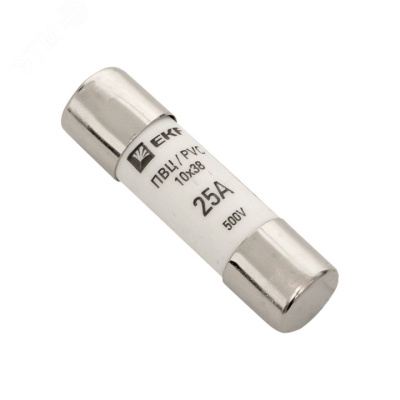 Плавкая вставка цилиндрическая ПВЦ (10х38) 25А EKF pvc-10x38-25 фото 1
