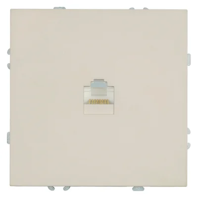 Розетка компьютерная 1-местная RJ-45 (механизм), серия Эмили, RST00-5117-08, кашемир, soft touch 498 фото 1