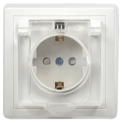 KVARTA Роз. з/к/ш/кр IP44 16А кер РСбш10-3-ККБ-44 бел. IEK ERK70-K01-10-DM-44 фото 1