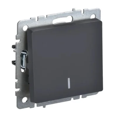 BRITE Выключ. 1-кл. с инд. 10А ВС10-1-1-БрГ граф. IEK BR-V10-1-10-K53 фото 1