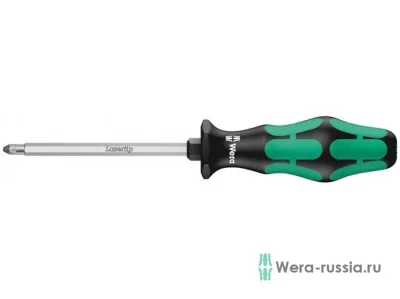 355 SK PZ Отвёртка крестовая, с шестигранным стержнем, PZ 2 x 100 мм Wera WE-009342 фото 1