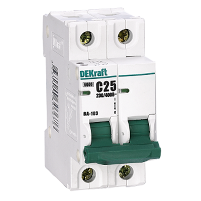 ВА-103 автоматический выключатель 2-полюсный 16А 6кА (хар-ка С) Schneider Electric DEKraft 12074DEK фото 1