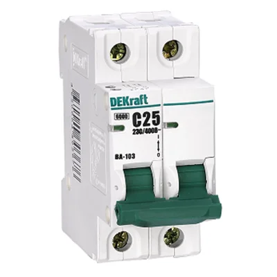 ВА-103 автоматический выключатель 2-полюсный 16А 6кА (хар-ка С) Schneider Electric DEKraft 12074DEK фото 1