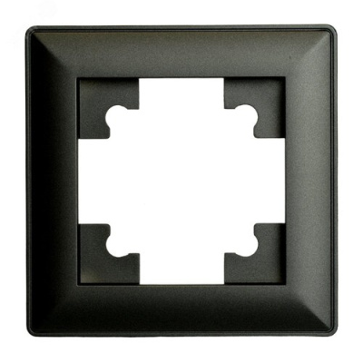 Рамка 1-местная, серия Катрин, PFR00-7001-05, черный STEKKER 39812 фото 1
