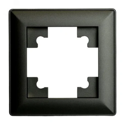 Рамка 1-местная, серия Катрин, PFR00-7001-05, черный STEKKER 39812 фото 1