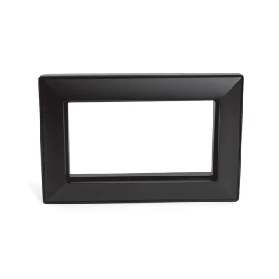 Рамка 2-местная (без перемычки), пластик, , PFR00-7012-05 , серия Катрин, черный STEKKER 50046 фото 1