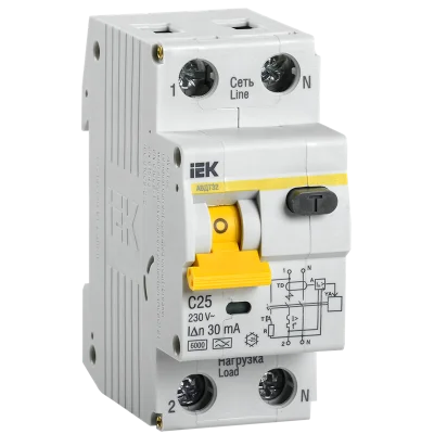 АВДТ 32 C25 - Автоматический Выключатель Дифф. тока IEK MAD22-5-025-C-30 фото 1