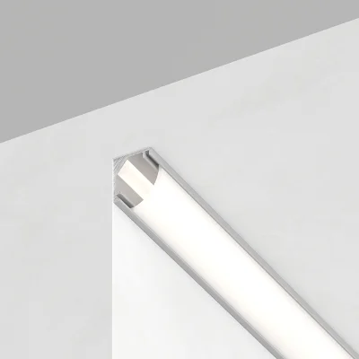 Профиль алюминиевый "угловой круглый 7.9*7.9мм", серебро, CAB240 (в комплекте с матовым экраном, 2 з фото 1