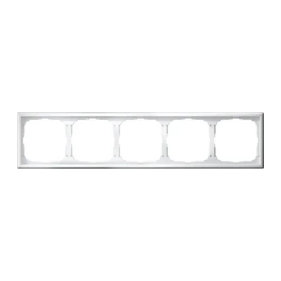 ARTGALLERY 5-постовая РАМКА, универсальная, БЕЛЫЙ Systeme Electric GAL000105 фото 1
