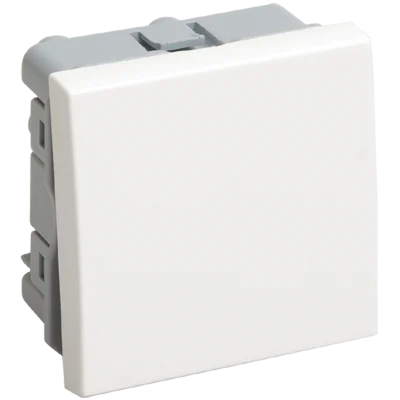 ВКО-21-00-П Выключатель одноклавишный (на 2 модуля) ПРАЙМЕР белый IEK CKK-40D-VO2-K01 фото 1