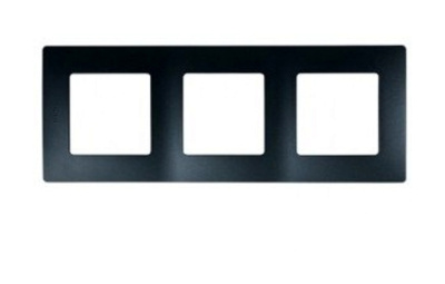 Рамка 3 поста - Etika - антрацит Legrand 672583 фото 1