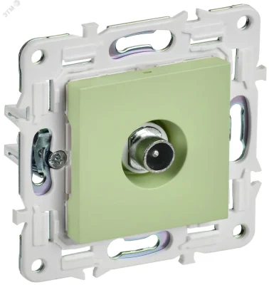 SKANDY Розетка TV проходная SK-A17G мятный IEK SK-A10-P-K06 фото 1