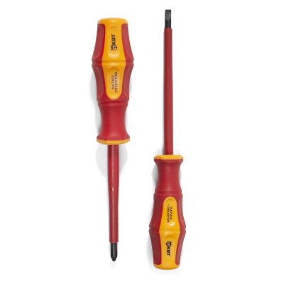 Отвертка диэлектрическая PH-FL1х80 серия ПРОФИ КВТ 79776 фото 1