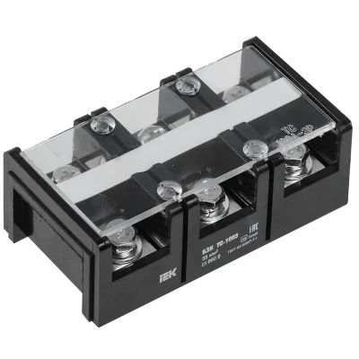 Блок зажимов БЗН ТС-1003 35 мм2 100A 3 пары IEK YZN42-03-035-K02 фото 1