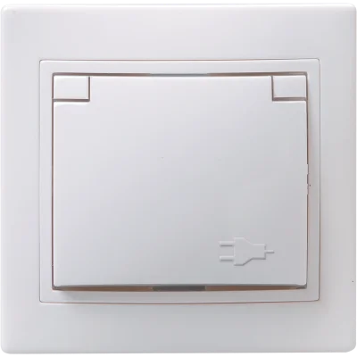 KVARTA Роз. 1-мест. с з/к крыш. 16А РСб10-3-КБ бел. IEK ERK15-K01-16-DM фото 1