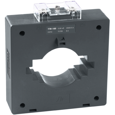 Трансформатор тока ТТИ-100 2000/5А 15ВА 0,5 IEK ITT60-2-15-2000 фото 1