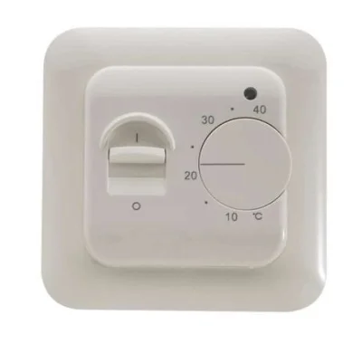 Терморегулятор механический 16А 3.6кВт для теплых полов датчик пола бел. Grand Meyer MST-1 фото 1