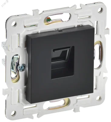 SKANDY Розетка компьютерная RJ45 кат.6 SK-K02Bl черный IEK SK-K10-2-K02 фото 1
