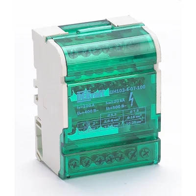 Кросс-модуль на DIN-рейку 4х7 групп, 100А ШН-103 DEKraft 32017DEK фото 1