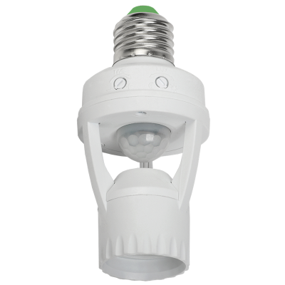 Датчик движения ДД 045 белый E27 60Вт 360гр 6м IP20 IEK LDD10-045-60-001 фото 1