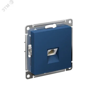 ATLASDESIGN РОЗЕТКА компьютерная RJ45, кат. 5Е, механизм, АКВАМАРИН Systeme Electric ATN001183 фото 1