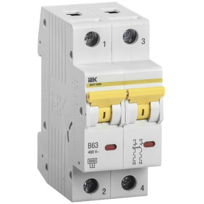 KARAT Авт. выкл. ВА47-60M 2P C 6А 6кА IEK MVA31-2-006-C фото 1