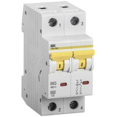 KARAT Авт. выкл. ВА47-60M 2P C 6А 6кА IEK MVA31-2-006-C фото 1