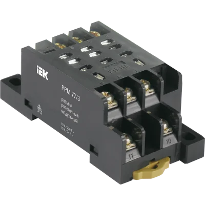 Разъем РРМ78/3(PYF11A) для РЭК78/3(MY3) модульный IEK RRP20D-RRM-3 фото 1