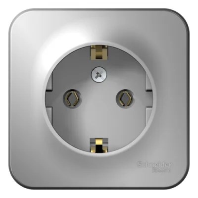 Розетка "Blanca" О/У с ЗК изолир.пл. (250В, 16А) Systeme Electric BLNRA010113 фото 1