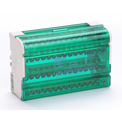 Кросс-модуль на DIN-рейку 4х15 групп, 125А ШН-103 DEKraft 32019DEK фото 1