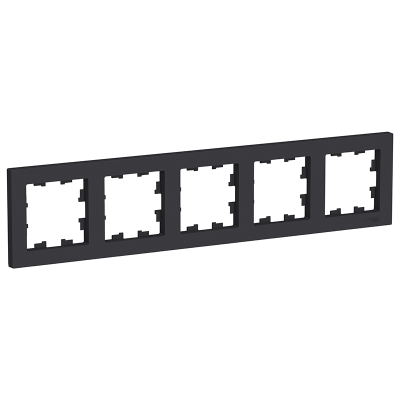 Рамка 5 постов, карбон Systeme Electric ATN001005 фото 1