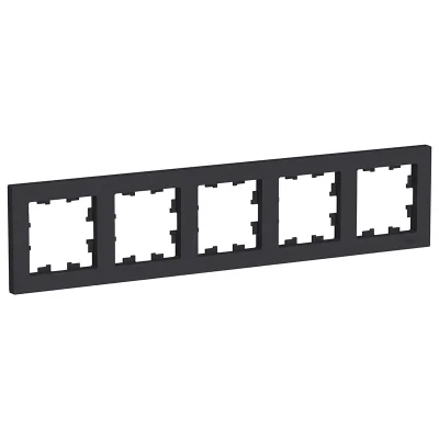 Рамка 5 постов, карбон Systeme Electric ATN001005 фото 1