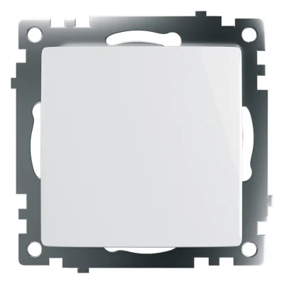 Выключатель электрический 1-клавишный (механизм), серия Катрин, GLS10-7103-01, белый STEKKER 39298 фото 1