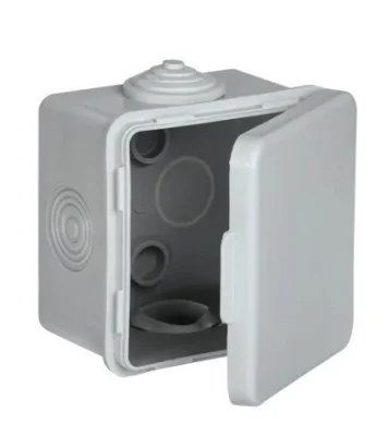 Коробка распред. 65х65х50мм о/к IP54 4 вв. (7035) GENERICA UKO31-065-065-050-K03-54 фото 1