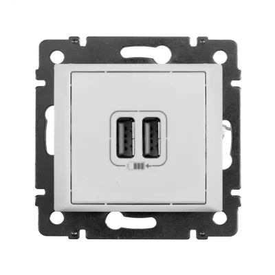 VALENA Розетка двойная USB белая Legrand 770470 фото 1