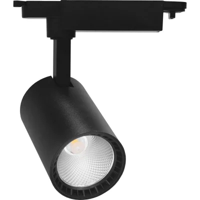 Светильник трековый светодиодный на шинопровод 12W, 1080 Lm, 4000К, черный, 35 градусов, AL102 со вс фото 1