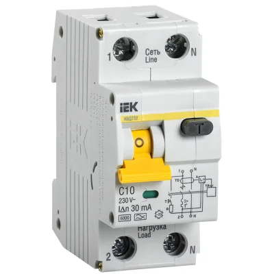 АВДТ 32 C10 - Автоматический Выключатель Дифф. тока IEK MAD22-5-010-C-30 фото 1