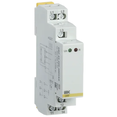Реле фаз ORF-03 3ф. 220-460В AC IEK ORF-03-220-460VAC фото 1
