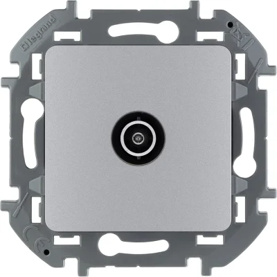 Розетка TV - «звезда» - 2 дБ - 0-2400 мГц - INSPIRIA - алюминий Legrand 673852 фото 1