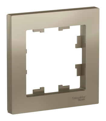 ATLASDESIGN 1-постовая РАМКА, ШАМПАНЬ Systeme Electric ATN000501 фото 1