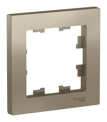 ATLASDESIGN 1-постовая РАМКА, ШАМПАНЬ Systeme Electric ATN000501 фото 1