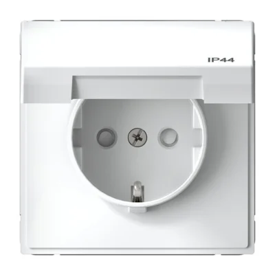 ARTGALLERY РОЗЕТКА с заземл. со шт. с крышк, 16А, IP44, механизм, БЕЛЫЙ Systeme Electric GAL440146 фото 1