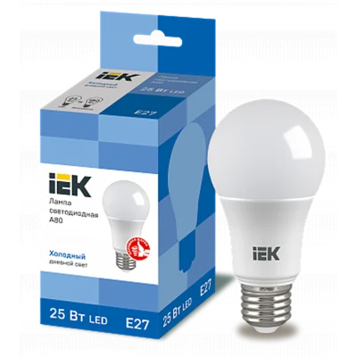 Лампа LED A80 груша 25Вт 230В 6500К E27 IEK LLE-A80-25-230-65-E27 фото 1