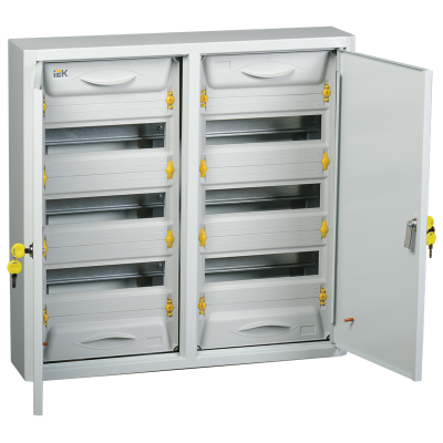 Корпус металлический накладной ЩРн-2х36з-0 36 (2х3х12) 72 модуля УХЛ3 IP31 PRO ИЭК mkm15-n-2x36- IEK фото 1