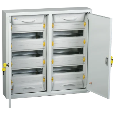 Корпус металлический накладной ЩРн-2х36з-0 36 (2х3х12) 72 модуля УХЛ3 IP31 PRO ИЭК mkm15-n-2x36- IEK фото 1